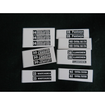 Set 3 Cardiff Bus Routes 1/76th