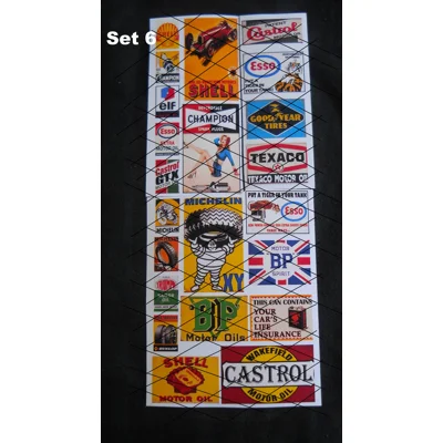 Set 6 Model Scenery Self Adhesive Billboard Hoarding Poster Adverts