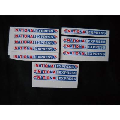 National  Express Fleet Name Self Adhesive