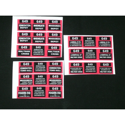 Set 10 London Transport Trolleybus Routes