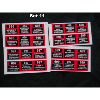 Set 11 London Trolleybus Routes