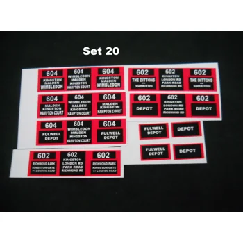 Set 20 London Trolleybus Rou..