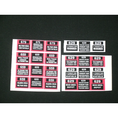 Set 9 London Transport Trolleybus Routes