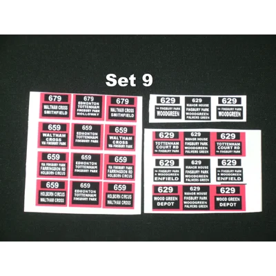 Set 9 London Transport Trolleybus Routes