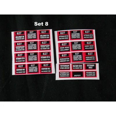 Set 8 London Transport Trolleybus Routes