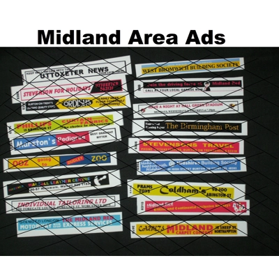 Midland Area Side Adverts 1/76th Scale