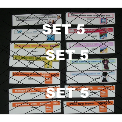 Set 5 Off Side Modern Bus Adverts 1.76th/00 Scale