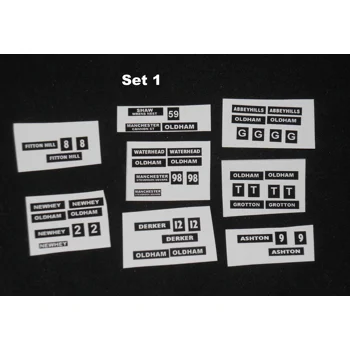 Set 1  Oldham Model Bus Dest..