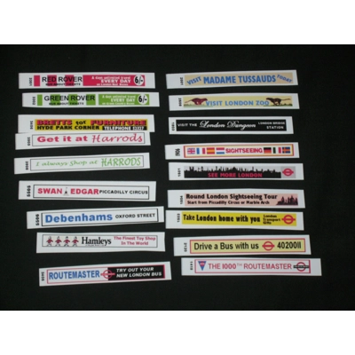 Set 12 Side Adverts  1/76th Scale