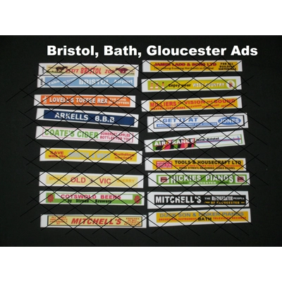 Bristol/Bath/Gloucester Model Bus Side Adverts 1/76th Scale