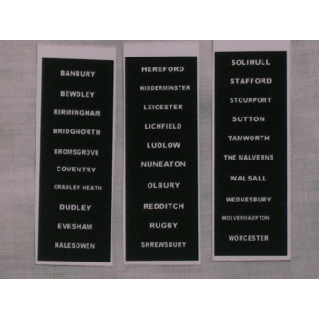 Midlands Area Model Bus Dest..