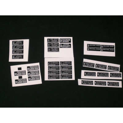 Set 1 Southdown Bus Destination Blinds 1.76th/00 Scale