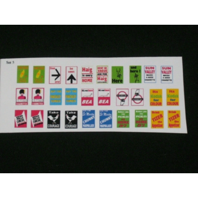 Set 5 Front & Rear Between Decks Adverts