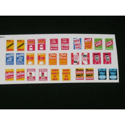 Set 6 Front & Rear Between Decks Adverts