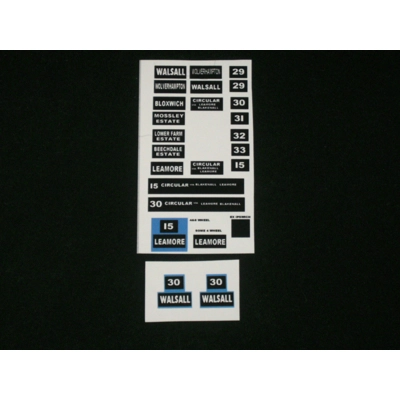 Walsall Routes 1/76th Scale