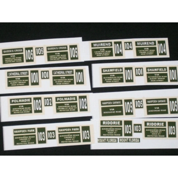 Glasgow Trolleybus Destinati..