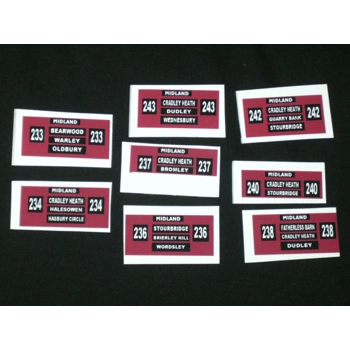 Set 6 Midland Red Destinatio..