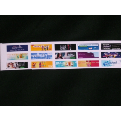 SET 3ML, MODERN REAR BUS ADVERTS Larger Size