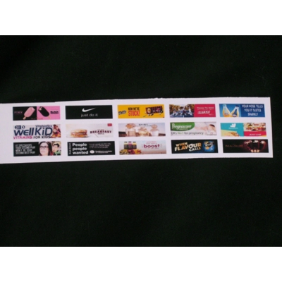 SET 2ML, MODERN REAR BUS ADVERTS Larger size