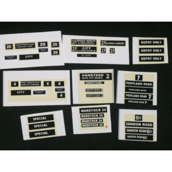 Set 7 Birmingham Bus Destina..