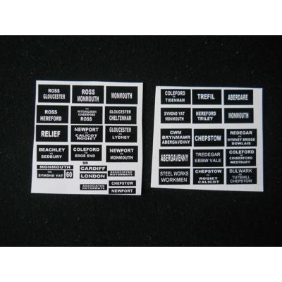 Red & White Model Bus Routes 1/76th