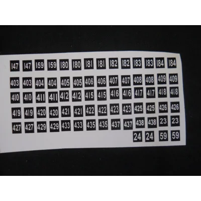 SELNEC Route Numbers 1/76th Scale