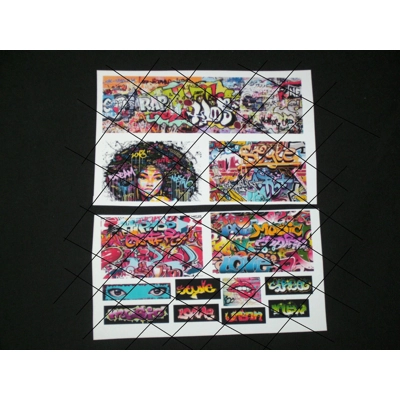 Set 1G Model Scenery Self Adhesive Graffiti Urban Art