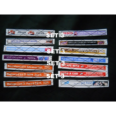 Set 3 Nearside Modern Bus Adverts 1.76th/00 Scale