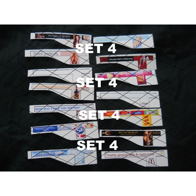 Set 4 Off Side Modern Adverts 1.76th/00 Scale