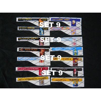 Set 9 Off Side Modern Adverts  1/76th Scale