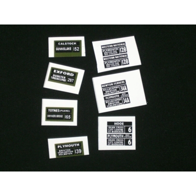 Mixed Lot of Western National Self Adhesive Model Bus Routes 1/76th