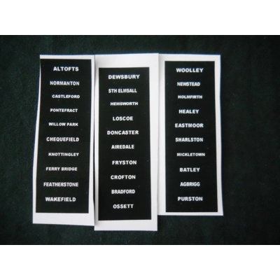 West Riding Destination Blinds 1/76th