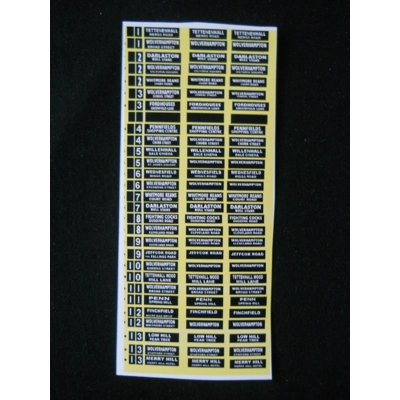 Set 1 Wolverhampton Routes 1/76th Scale