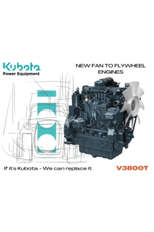 Kubota V3800 Complete Diesel Engine