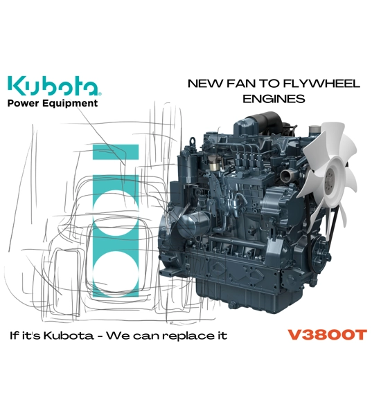 Kubota V3800 Complete Diesel Engine