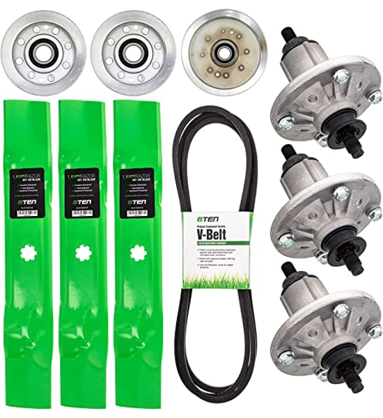 Deck Rebuild Kit for John Deere 48 inch LA145 LA165 LA155 Blade Spindle Belt Idler