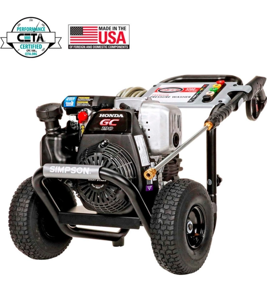 Simpson 3200 PSI Gas Pressure Washer With Honda