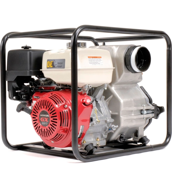 Trash Pump 4" Intake/Outlet 13 HP Honda Engine