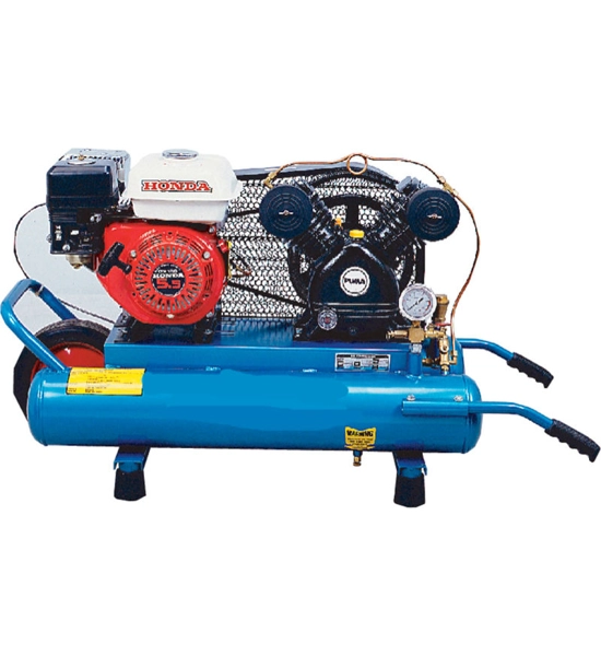 Wheelbarrow Gas Air Compressor w/ Honda 8 Gallon