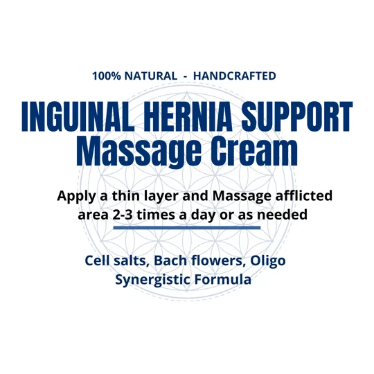 Inguinal Hernia Massage Cream. Holistic femoral/inguinal hernia pain support cream