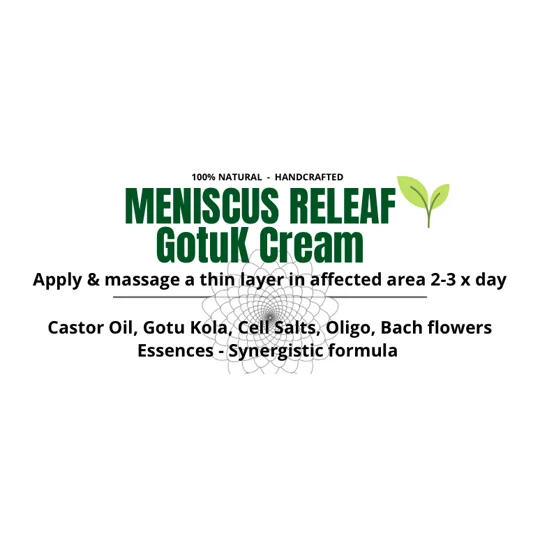 Meniscus Tear Cream. Meniscus ReLEAF GotuK Cream