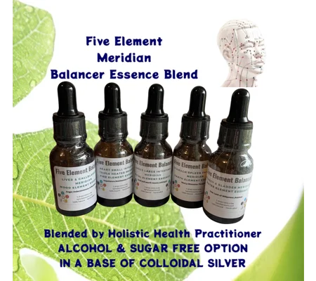 Five Element Meridian Essences. TCM Vibration Energy Synergy