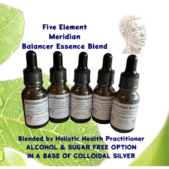 Five Element Meridian Essences. TCM Vibration Energy Synergy