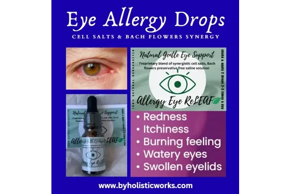 Allergy Relief Eye Drops With Cell Salts & Bach Flowers