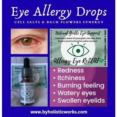 Allergy Relief Eye Drops With Cell Salts & Bach Flowers