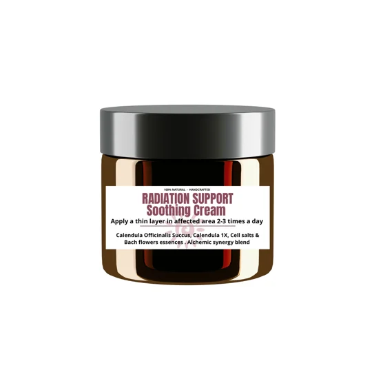 Radiation Skin Cream. Organic Soothing Cream for Radiated Skin. Holistic Support For Induced dermatitis. Breast radiation self-care