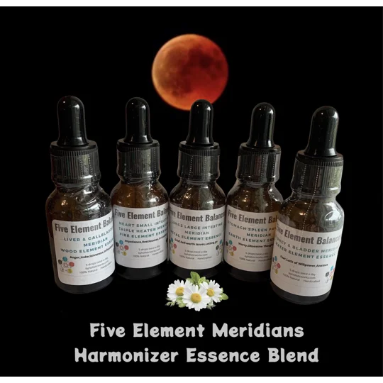 Five Element Meridian Essences. TCM Vibration Energy Synergy