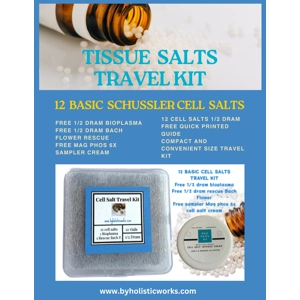 Schuessler Cell Salts Kit – 12 Tissue Salts Travel Set | Lactose-Free Globules | FREE Bioplasma, Res