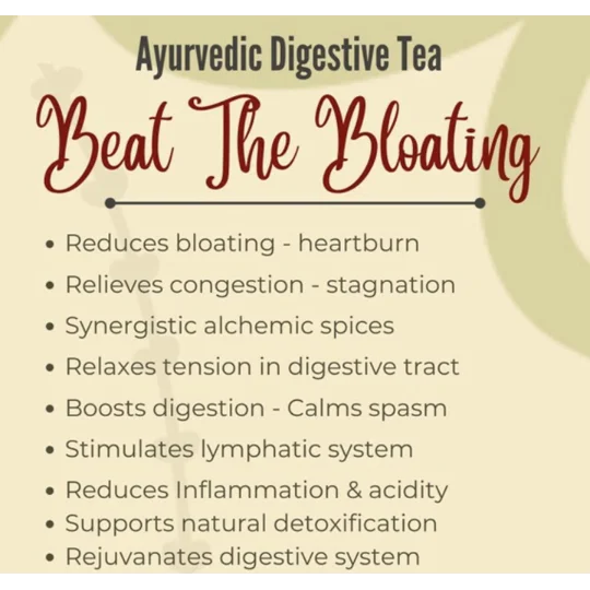 Bloating Digestive Tea. Ayurvedic Formula