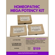 Megapotency 10MM 13 Remedy Kit. 13 mega potencies kit. Getting Back on Track Mega potencies in MM 10MM CM 50MM - lactose free globules